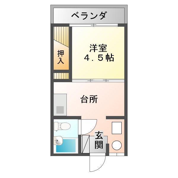 ヤマトハイツ１１５の間取り