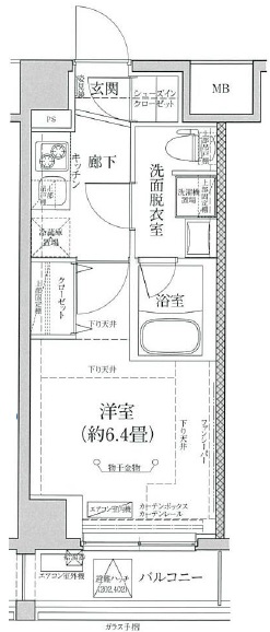 立川市富士見町のマンションの間取り