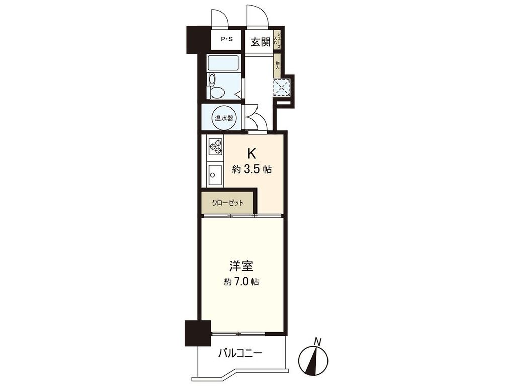 ブライトシティ柏木の間取り