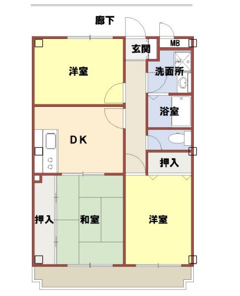 プラチナコート青山の間取り