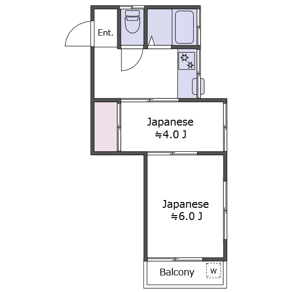 杉並区方南のアパートの間取り