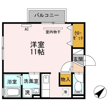 リビングタウン渡橋　A棟の間取り