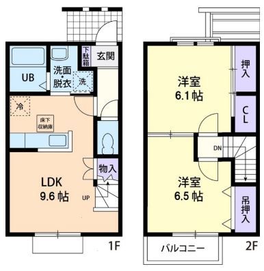 プラザ花岡Ａの間取り