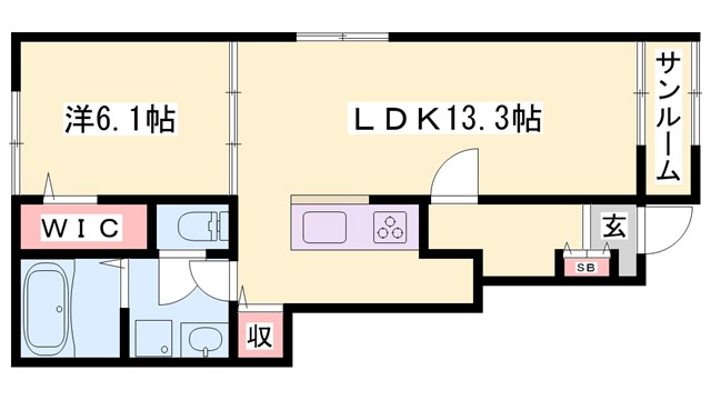 ハーベストの間取り