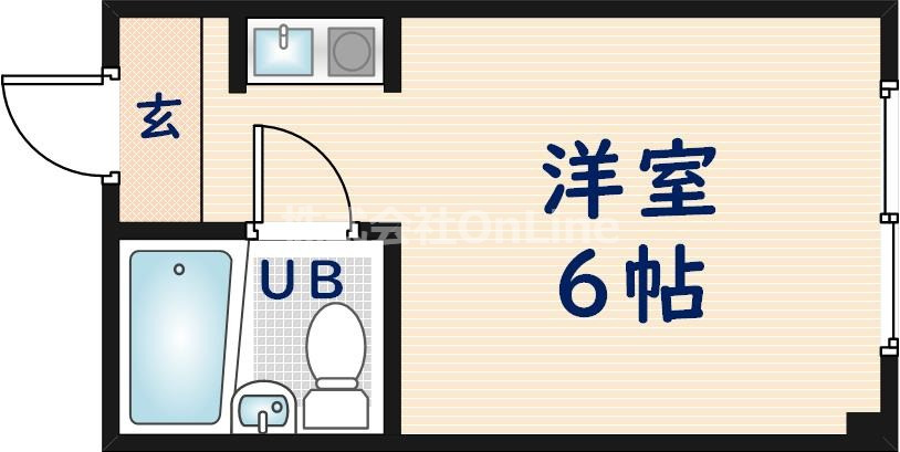 東大阪市俊徳町のマンションの間取り