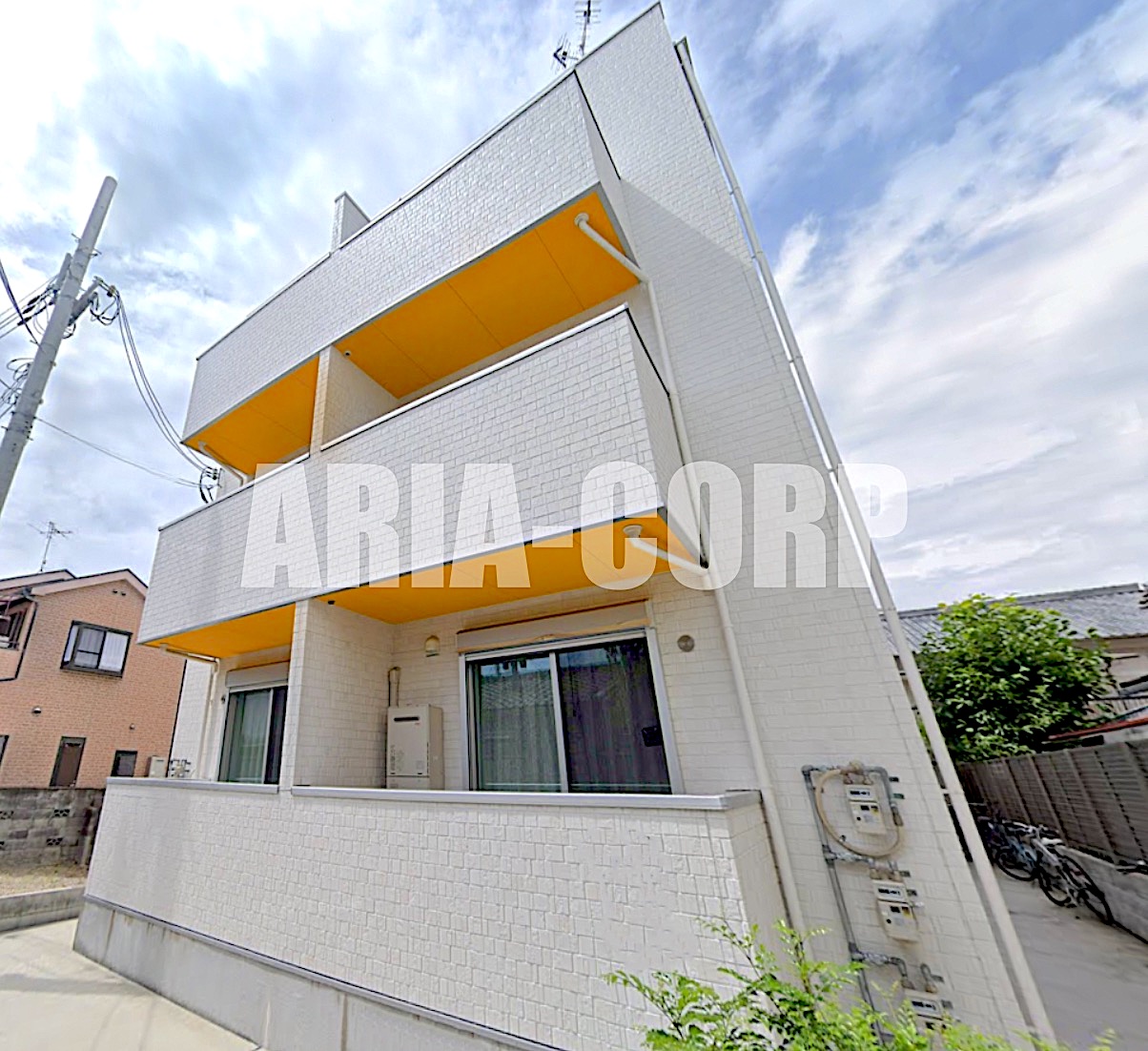 建物外観　2018年完成、大手ハウスメーカー施工デザイナーズアパート！