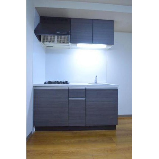 キッチン　２口ガスコンロ付システムキッチン