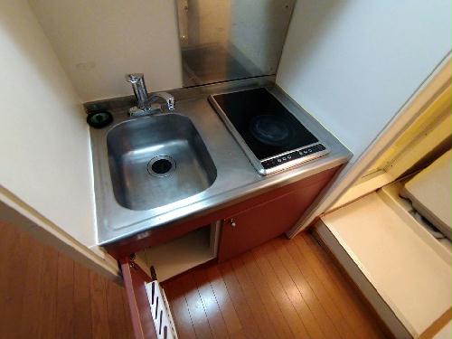 キッチン　シングルレバー設置