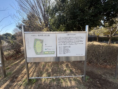 公園　杉並区立桃井原っぱ公園案内図（公園）まで230m