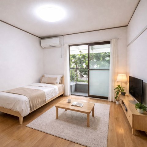 居室・リビング　家具配置イメージ画像です。