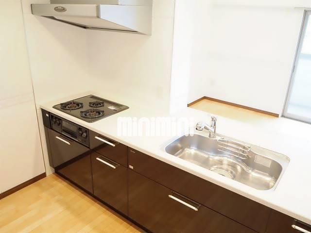 キッチン　３口ついてるシステムキッチン