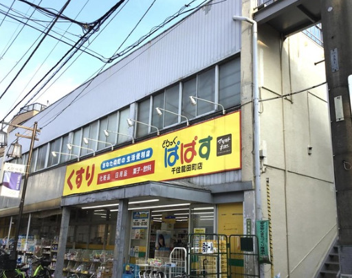 ドラックストア　どらっぐぱぱす 千住龍田町店（ドラッグストア）まで828m