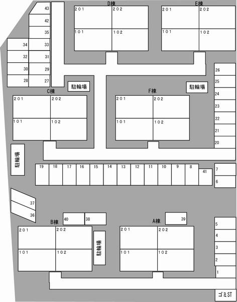 駐車場　駐車場配置図です。