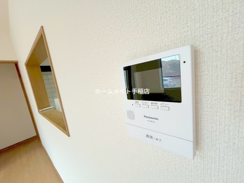 セキュリティ　モニター付きインターホンで安心です♪