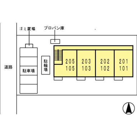 駐車場　区画図です。