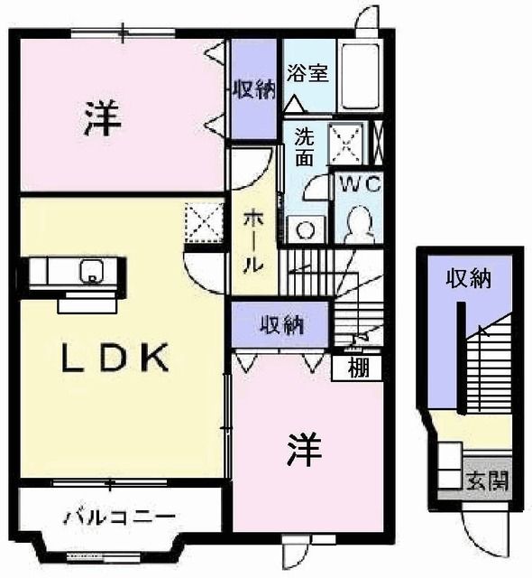ヒラソールの間取り写真