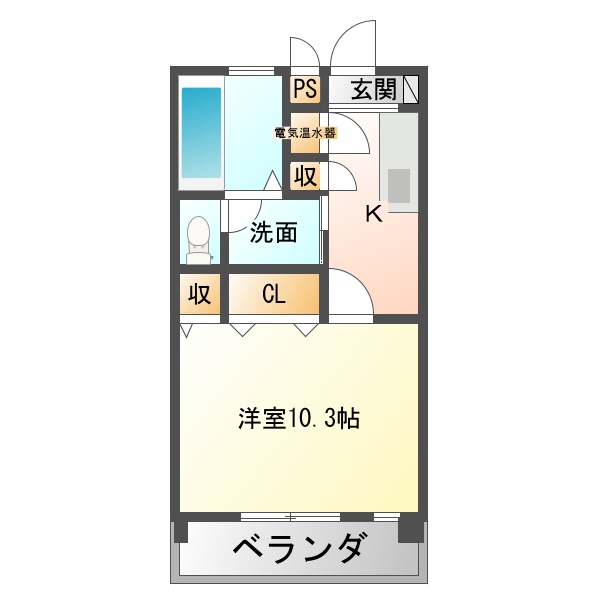 アビリティ上町壱番館の間取り写真