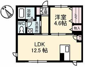 広島電鉄宮島線 ＪＡ広島病院前駅 徒歩7分 2階建 築13年の間取り写真