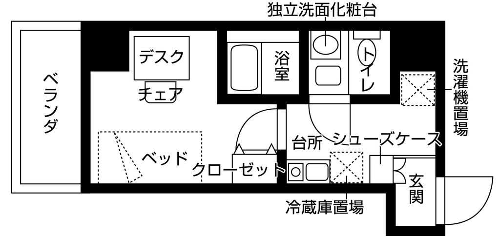 フレンシアエール町田の間取り写真