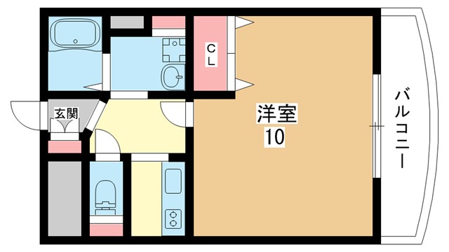阪急宝塚線 服部天神駅 徒歩1分 4階建 築24年の間取り写真
