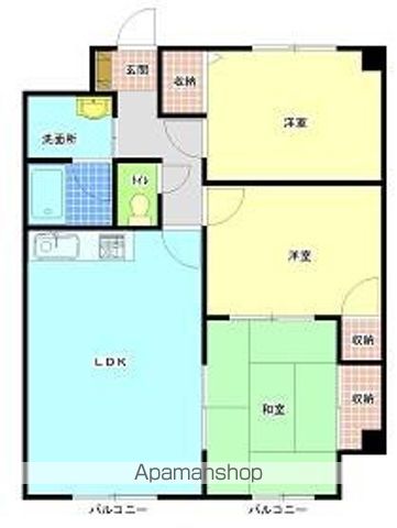 東広島市 3階建 築23年の間取り写真