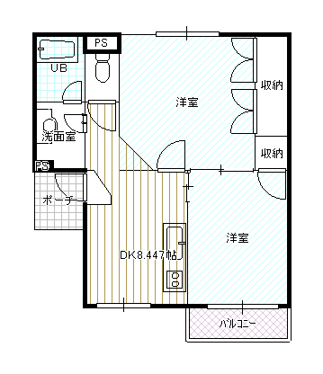 第２サンコーポ加藤の間取り