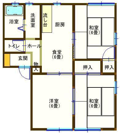 ラフォーレ若草の間取り