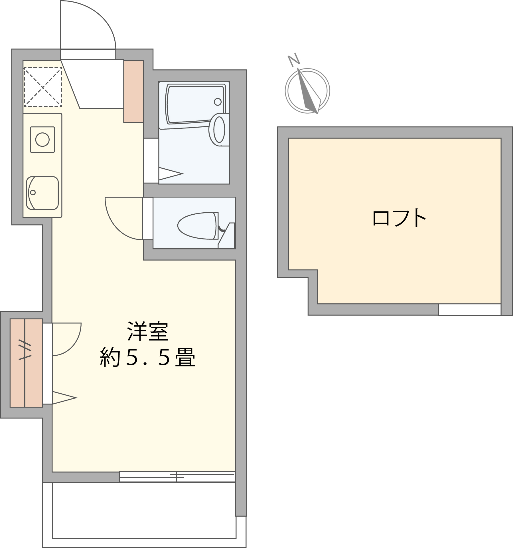 ラフィネ下北沢の間取り