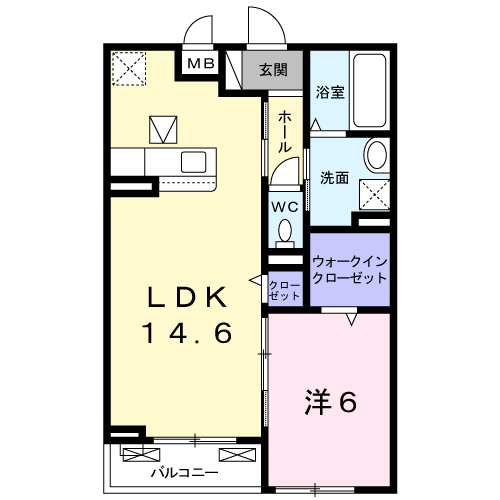 メゾン　モンターニュの間取り