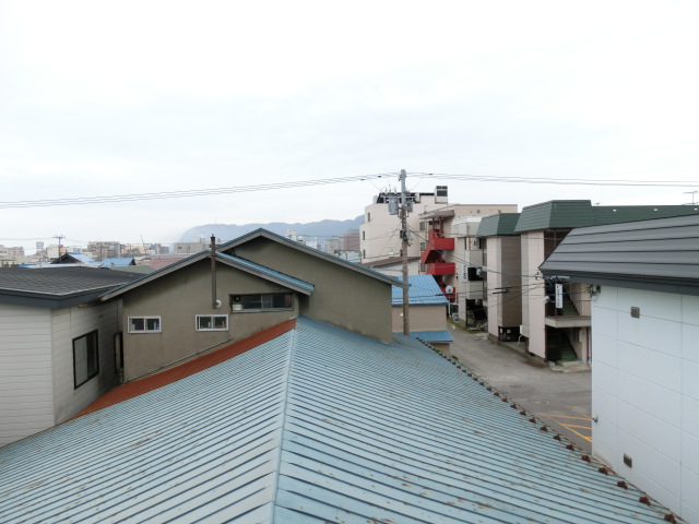 【函館市大縄町のアパートの眺望】