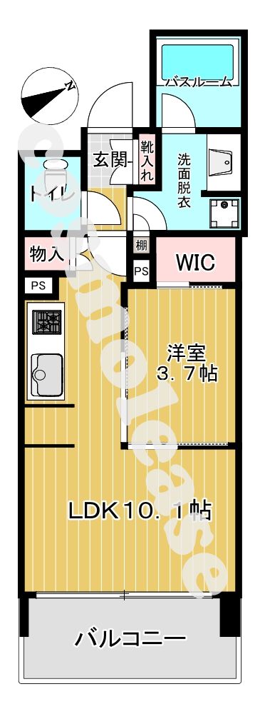 東急目黒線 不動前駅 徒歩6分 14階建 築21年の間取り写真