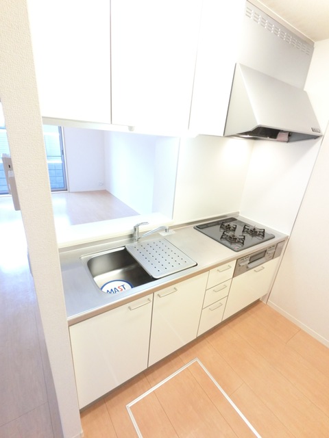 キッチン　3口ガスシステムキッチン