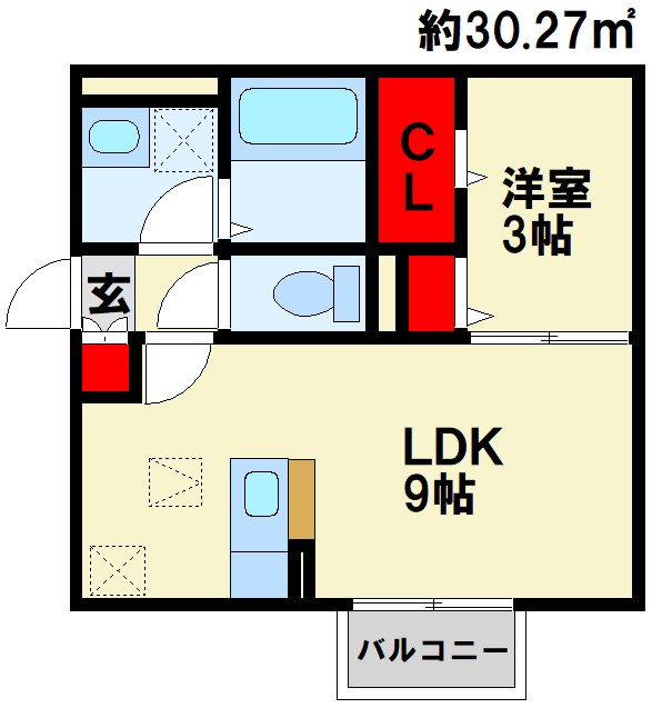 Arietta東貫の間取り