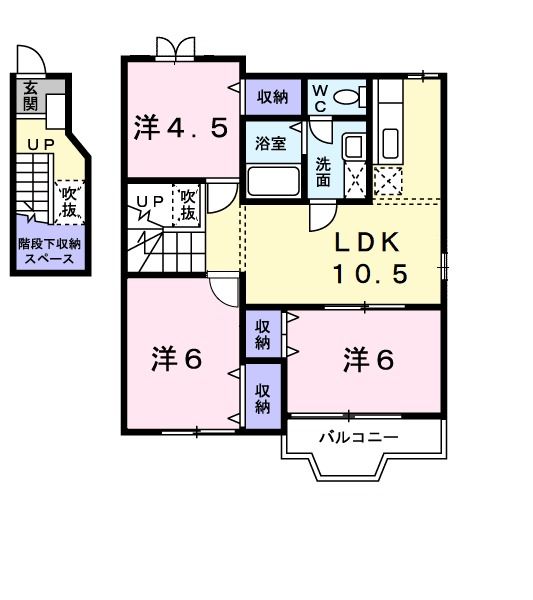 グレース　クレストIIの間取り