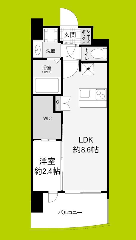 セレニテ阿波座ミラクの間取り