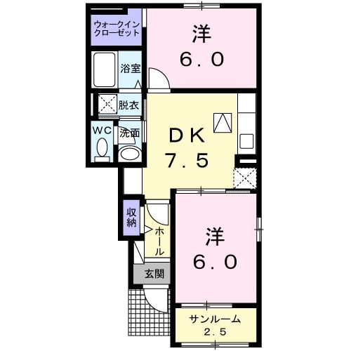 ライズピークＢの間取り