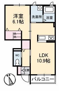 アマービレ　７ＴＨの間取り