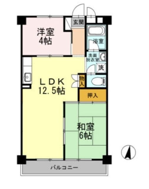 練馬区田柄のマンションの間取り