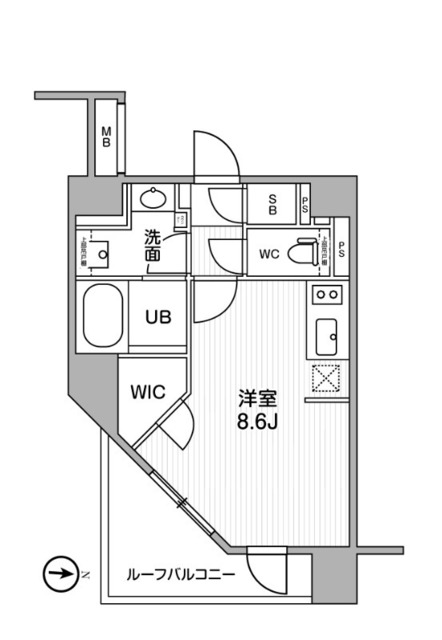 シーズンフラッツ新高円寺の間取り