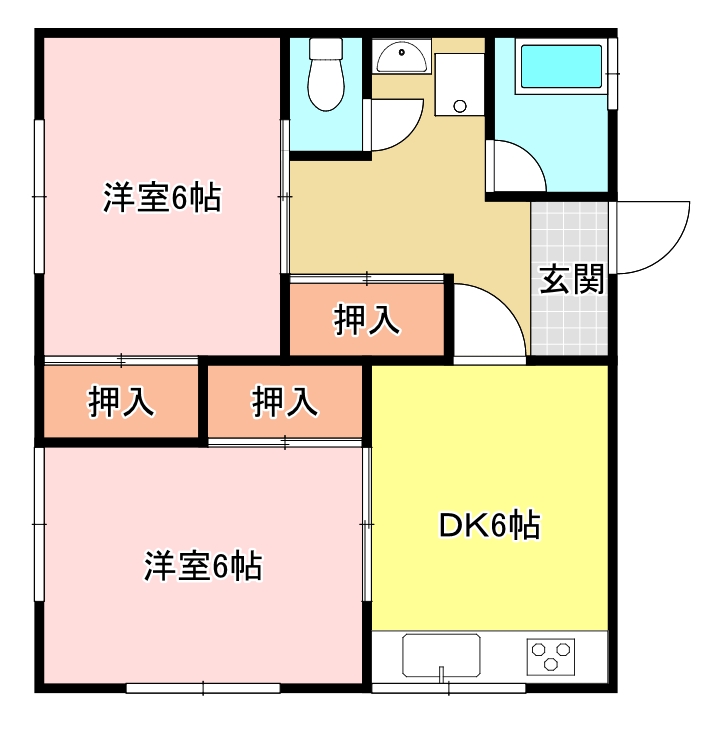 中村Ｌコーポの間取り