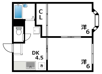 エトワール芦屋の間取り