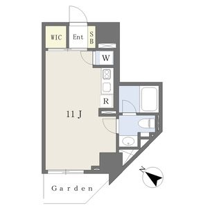 名古屋市中川区山王のマンションの間取り