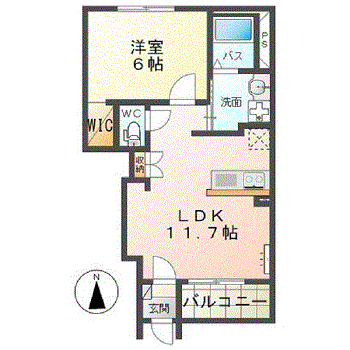 プランドールＣの間取り