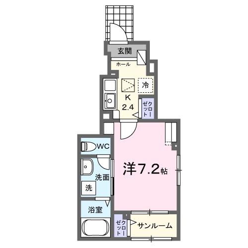 北九州市小倉南区守恒のアパートの間取り