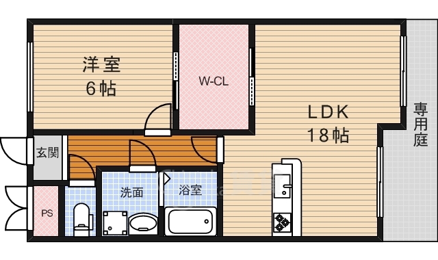 豊中市柴原町のマンションの間取り