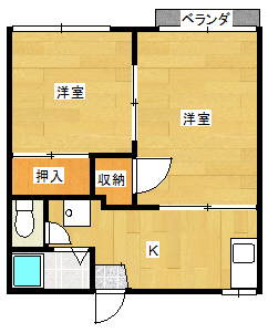 第1三保荘の間取り