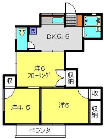 パークハイツ山田の間取り