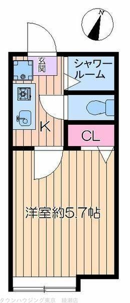 足立区東和のアパートの間取り