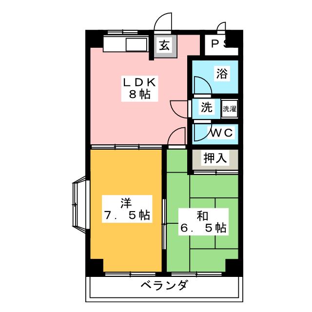 ブランメゾンコジマの間取り