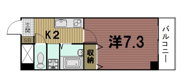 アンプルールフェール勧修の間取り